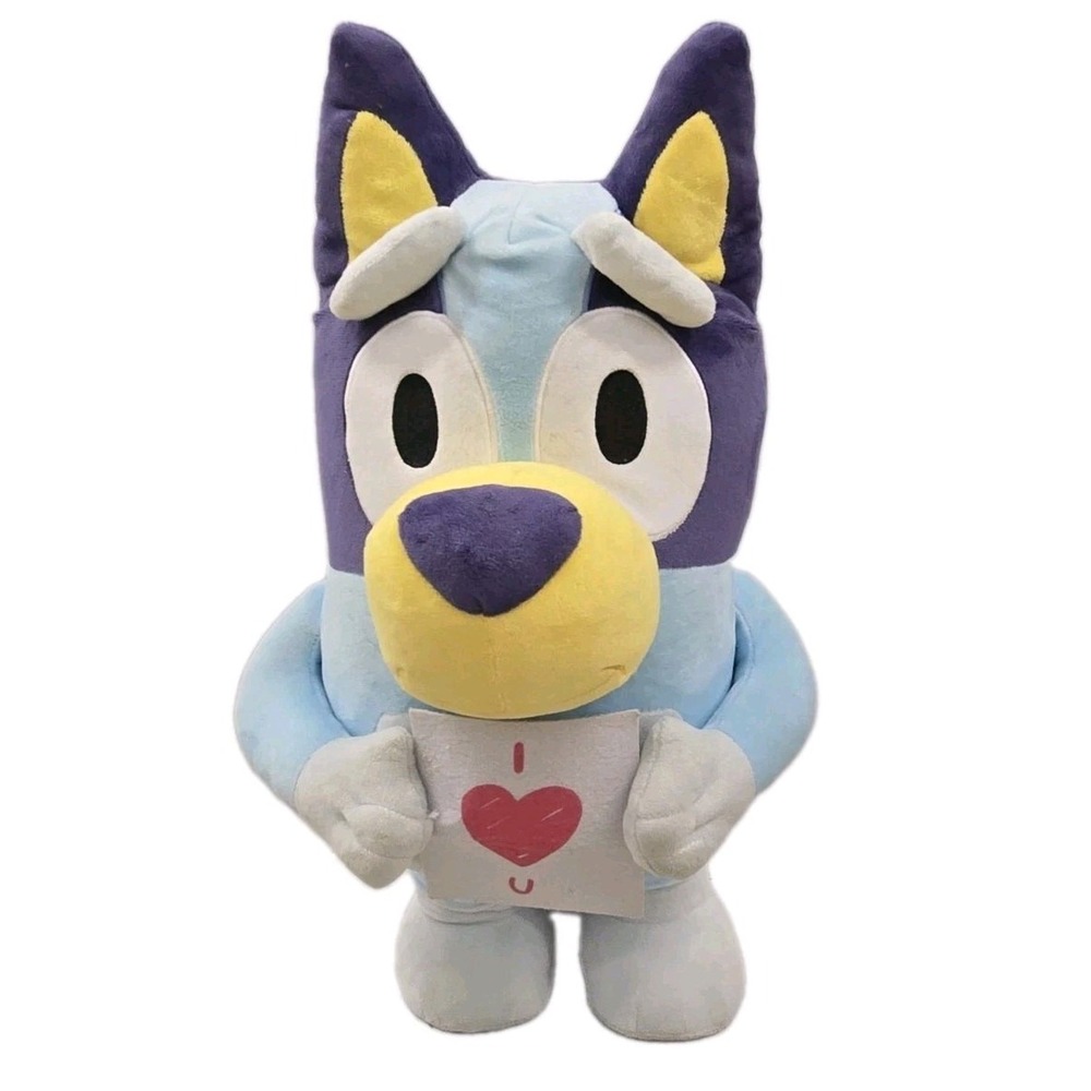 Bluey Heeler Valentines Day Door Greeter I Love You Note Standing Toy Decoration